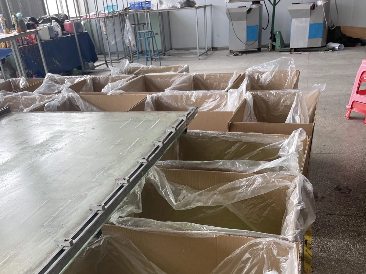 Lined cartons prepared for bulk product packing